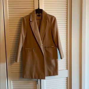 Topshop camel peacoat